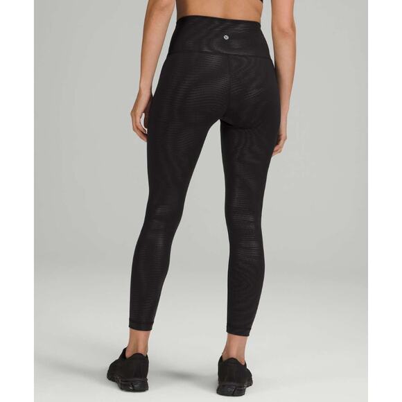Lululemon Wunder Train High-Rise Tight 25" Foil Sz 8 - Picture 5 of 7